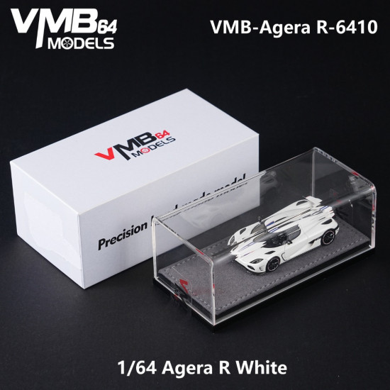  VMB 1/64 Agera R White Blue Latte Art
