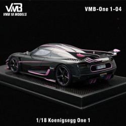VMB × Miniature Planet — 1/18 Koenigsegg One:1 JC Carbon Pink