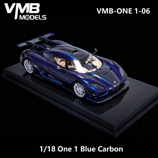 VMB 1/18 Koenigsegg One:1(Blue Carbon+Blue stripe）