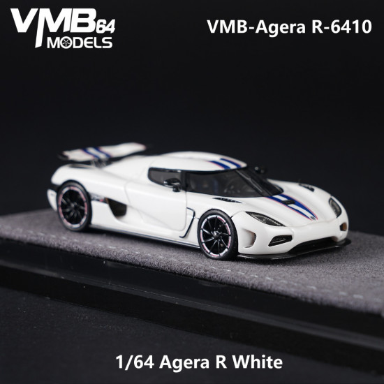  VMB 1/64 Agera R White Blue Latte Art