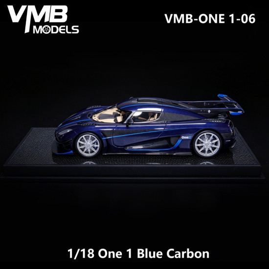 VMB 1/18 Koenigsegg One:1(Blue Carbon+Blue stripe）