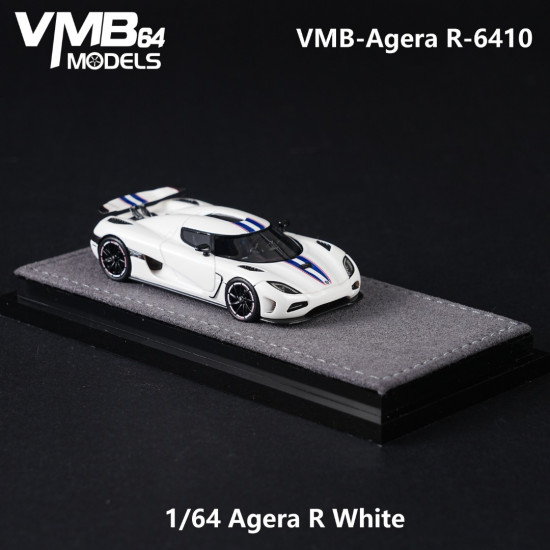  VMB 1/64 Agera R White Blue Latte Art