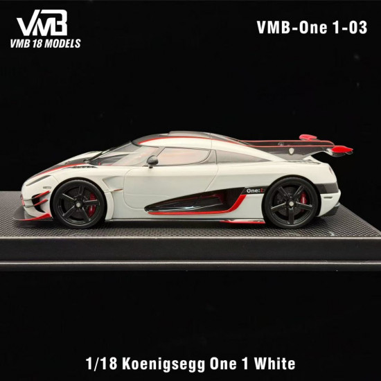 VMB 1/18 Koenigsegg One 1 White