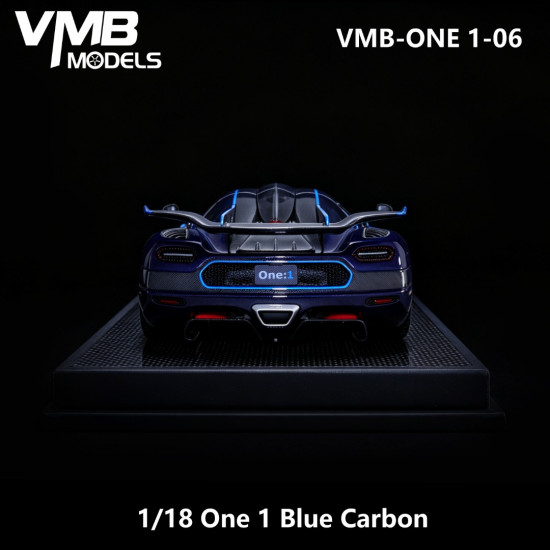 VMB 1/18 Koenigsegg One:1(Blue Carbon+Blue stripe）