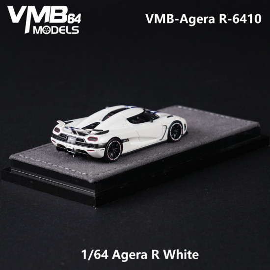  VMB 1/64 Agera R White Blue Latte Art
