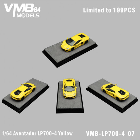 VMB 1/64 Aventador LP700-4 Lamborghini classic yellow
