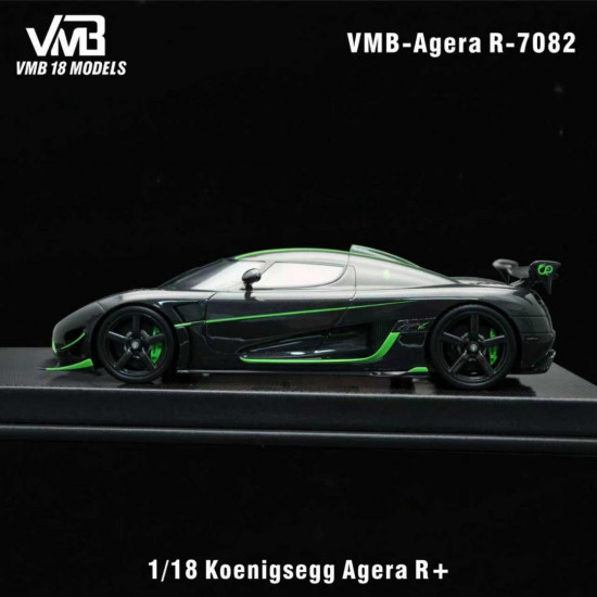 VMB 1/18 Koenigsegg Agera R+ Full Carbon Green Stripe