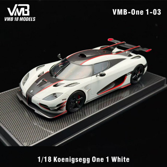 VMB 1/18 Koenigsegg One 1 White