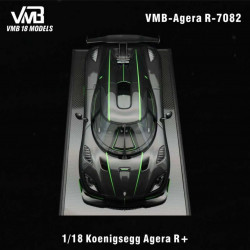 VMB 1/18 Koenigsegg Agera R+ Full Carbon Green Stripe
