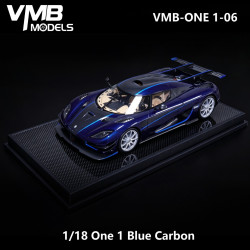 VMB 1/18 Koenigsegg One:1(Blue Carbon+Blue stripe）
