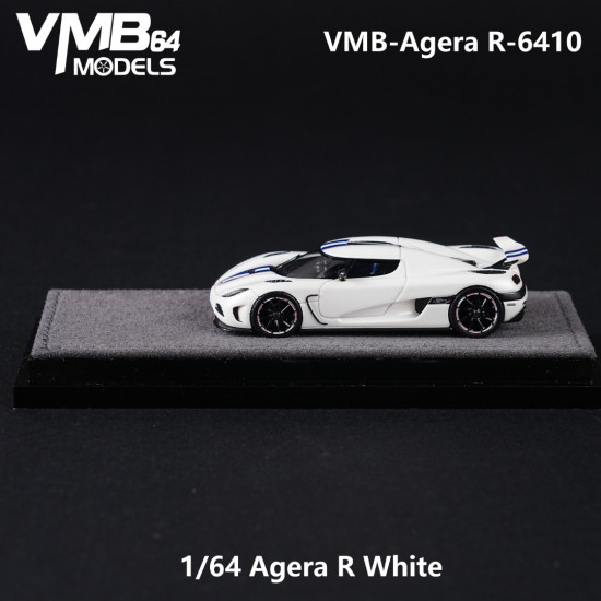  VMB 1/64 Agera R White Blue Latte Art