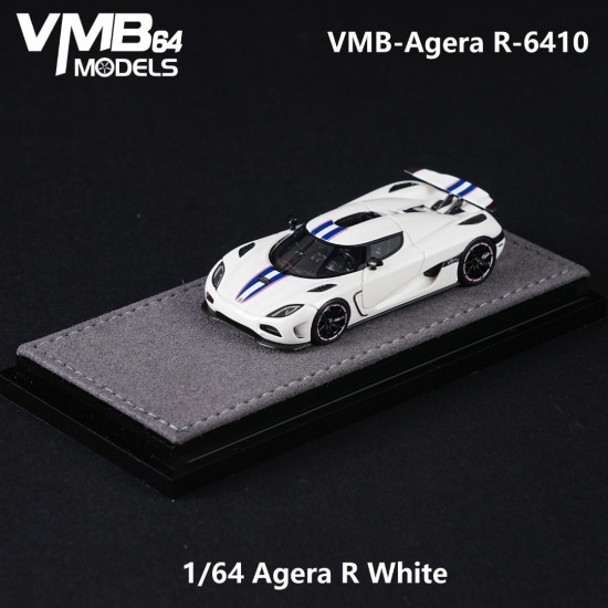  VMB 1/64 Agera R White Blue Latte Art