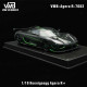 VMB 1/18 Koenigsegg Agera R+ Full Carbon Green Stripe