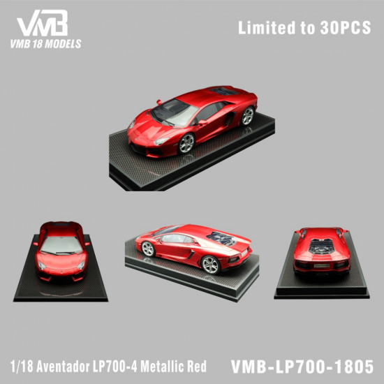 VMB 1/18 Lamborghini AventadorLP700-4 Metallic Red