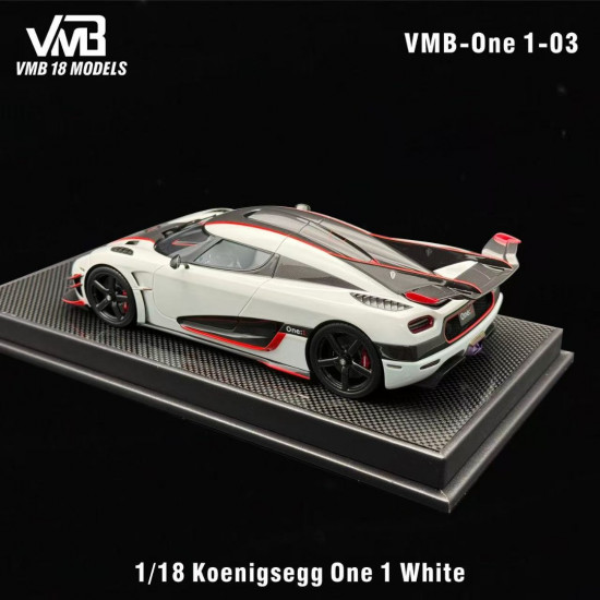 VMB 1/18 Koenigsegg One 1 White