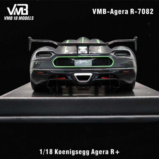VMB 1/18 Koenigsegg Agera R+ Full Carbon Green Stripe