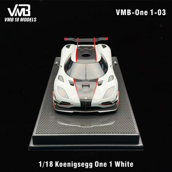 VMB 1/18 Koenigsegg One 1 White